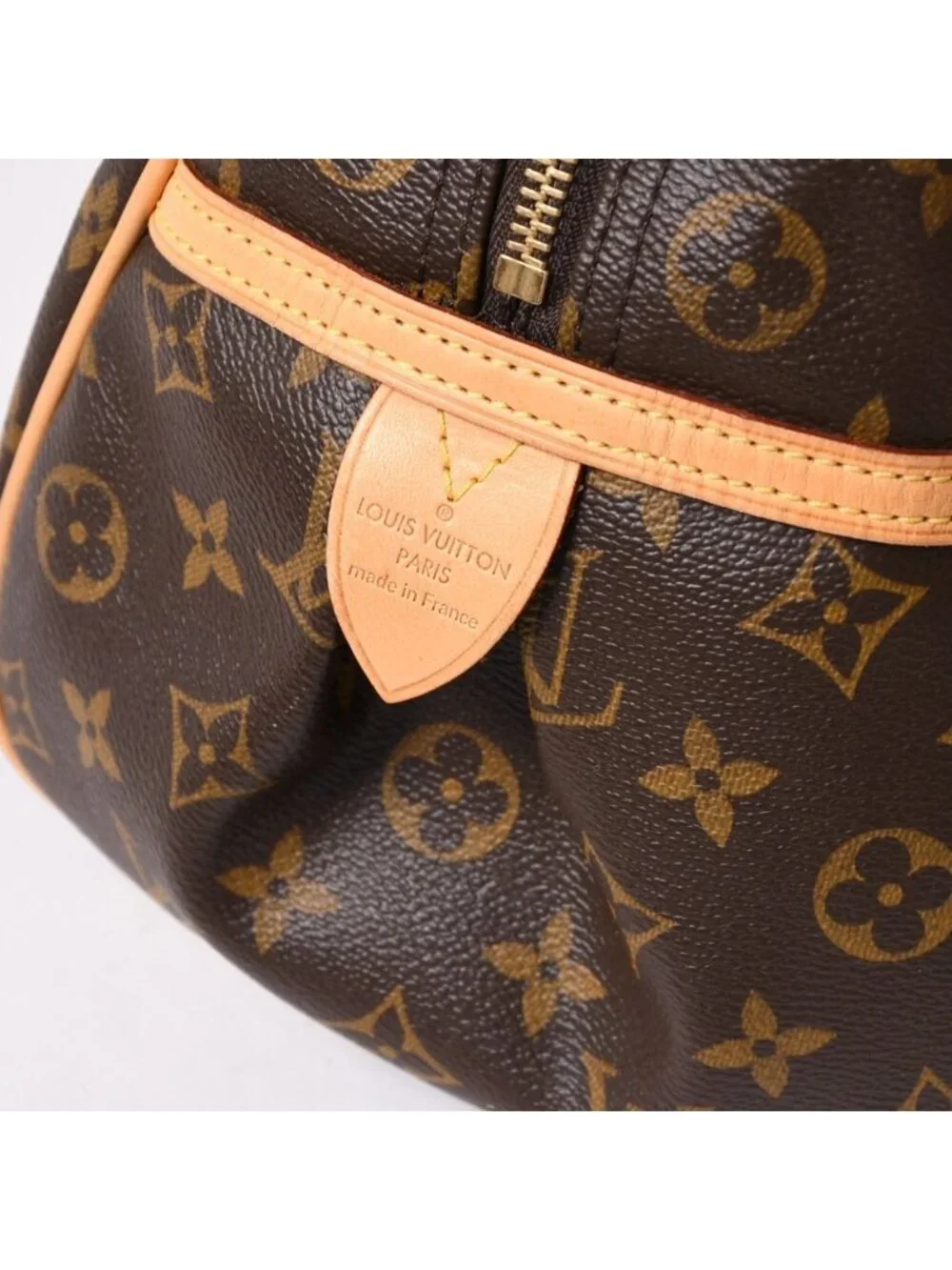 Louis Vuitton Montorgueil GM Shoulder Bag Brown Monogram Canvas Gold